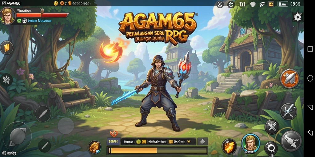 Tangkapan layar AGAM66 menampilkan aksi seru dalam pertempuran RPG.