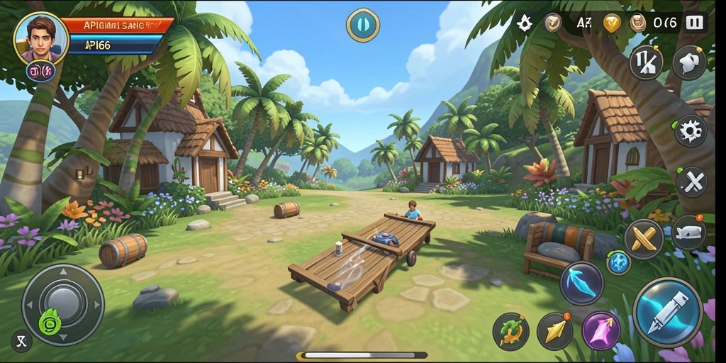 Tampilan gameplay seru dan menghibur dari API66.