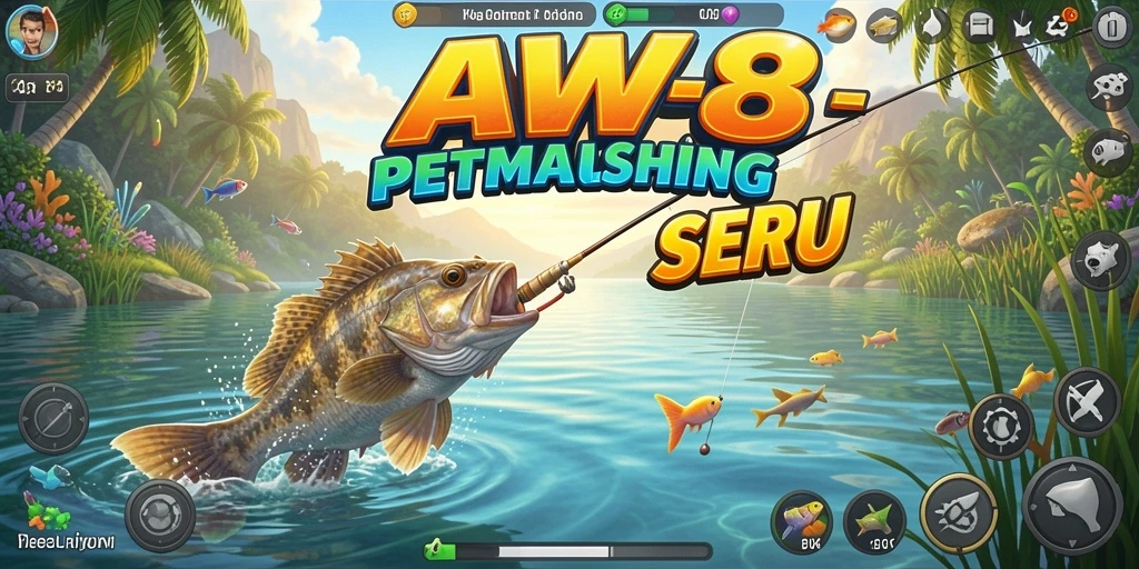 Tangkapan ikan besar dalam gameplay seru AW8.