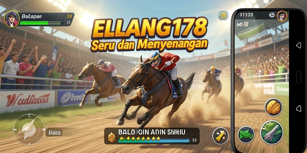 Tampilan menarik dari gameplay balapan di ELANG178.