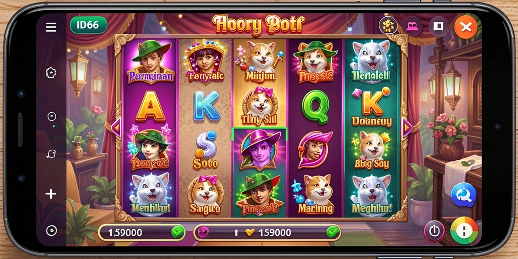 Tampilan menarik dari gameplay ID66 yang seru dan menghibur.