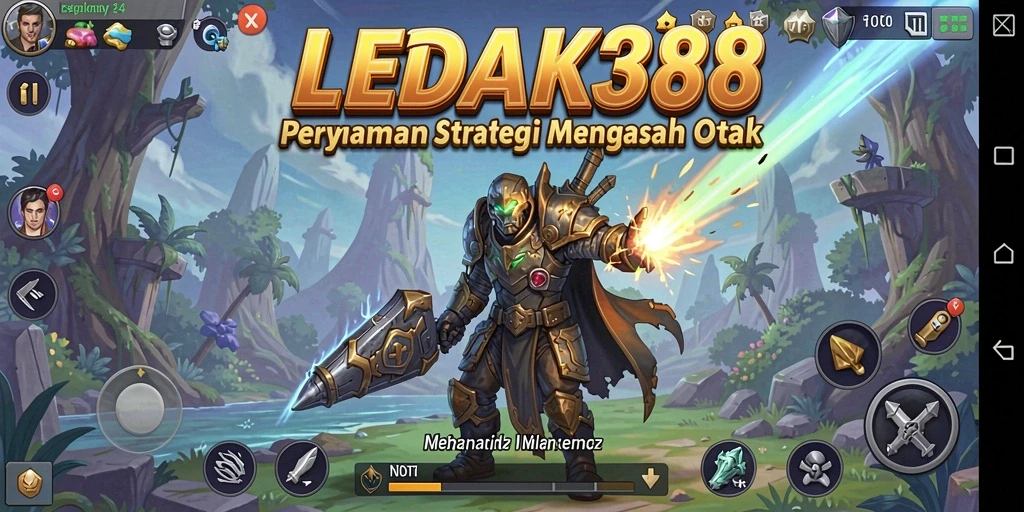 Screenshot menampilkan momen strategis dari gameplay LEDAK388.