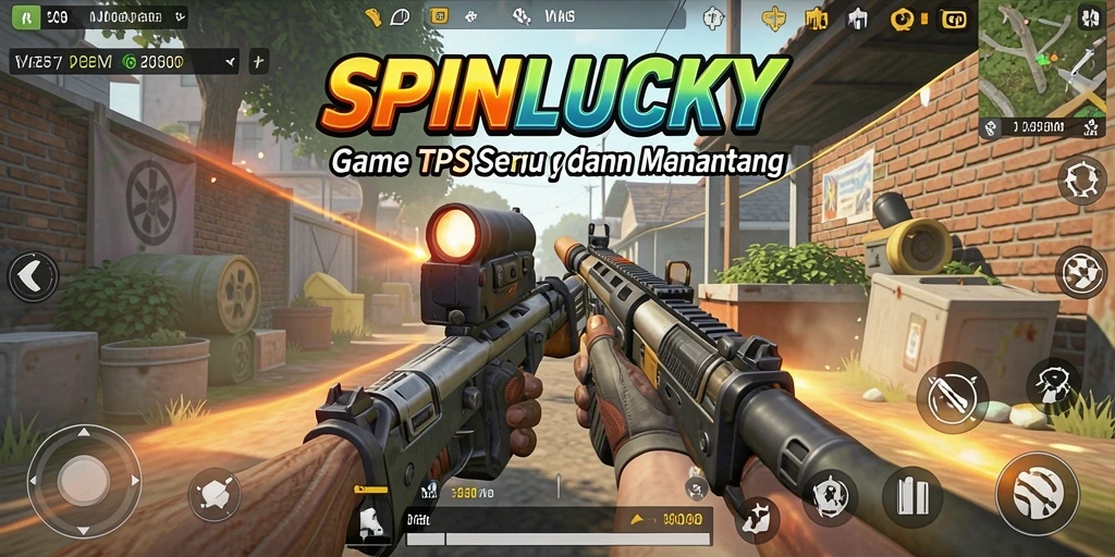 Screenshot menampilkan aksi seru dalam game TPS SPINLUCKY.